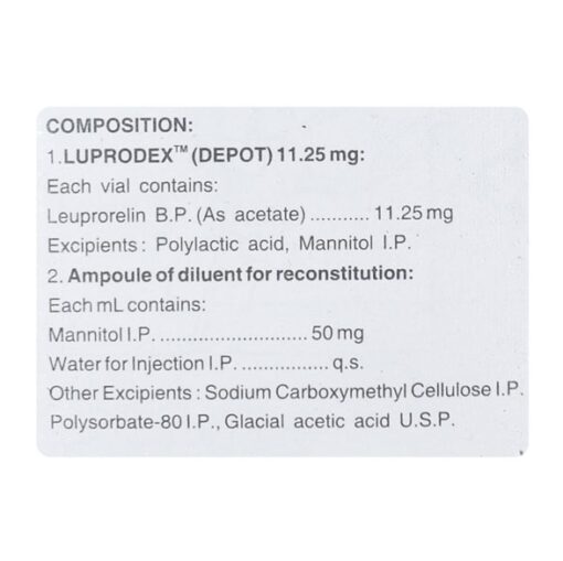 Luprodex Leuprolide 11.25 Mg Injection 4