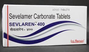 Sevlaren Sevelamer Carbonate 400 mg Tablet 100S